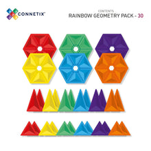 Load image into Gallery viewer, Connetix Tiles -Rainbow Geometry Pack 30 pc - Magnetic Building Tiles