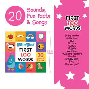 NEW! DITTY BIRD - 100 WORDS SOUND BOOK