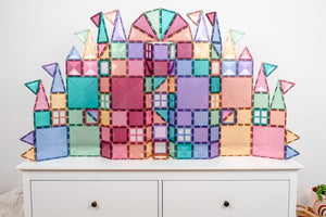 Connetix Tiles - 120 Piece Pastel Creative Pack - Magnetic Building Tiles