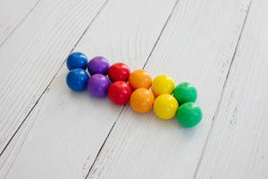 12 Pc Connetix Tiles Rainbow Replacement Ball Pack