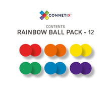 Load image into Gallery viewer, 12 Pc Connetix Tiles Rainbow Replacement Ball Pack