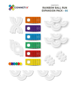 Connetix Tiles - 66 pc Ball Run Expansion Pack - Magnetic Building Tiles