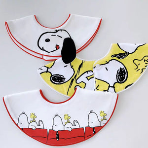 Yellow Snoopy Drool Bib