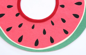 2 Pack 360 Degree Rotational Drool Bibs - Watermelon & Donut