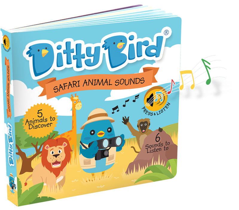 Ditty Bird Safari Animal Sounds Board Book