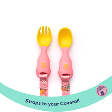 Load image into Gallery viewer, Bibado Attachable Weaning Spoon &amp; Fork Set