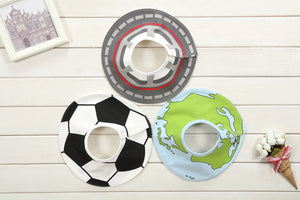 Soccer Earth Road Baby Burp Cloths 