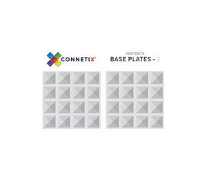 Connetix Tiles - 2 Piece Clear Base Plate