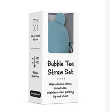 Load image into Gallery viewer, We Might Be Tiny Keepie + Bubble Tea Straw Set
