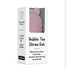 Load image into Gallery viewer, We Might Be Tiny Keepie + Bubble Tea Straw Set