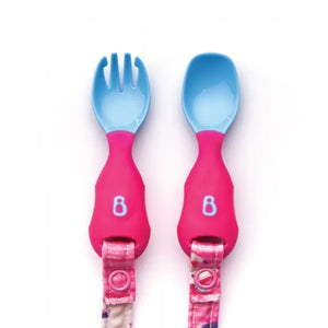Bibado Attachable Weaning Spoon & Fork Set